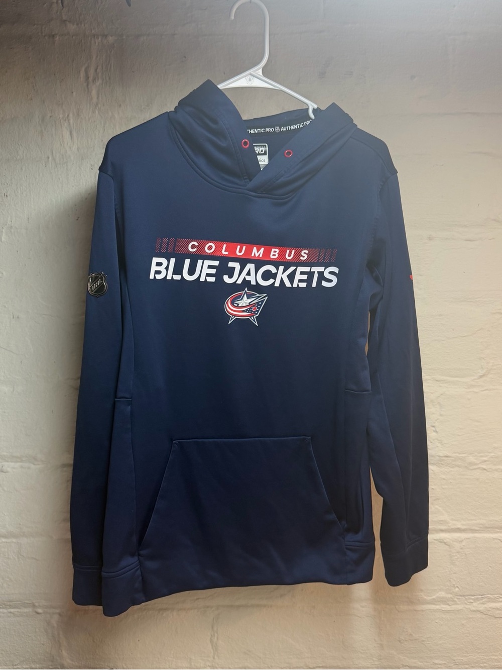 Fanatics Navy Blue Authentic Pro NHL Jacket‎ Label